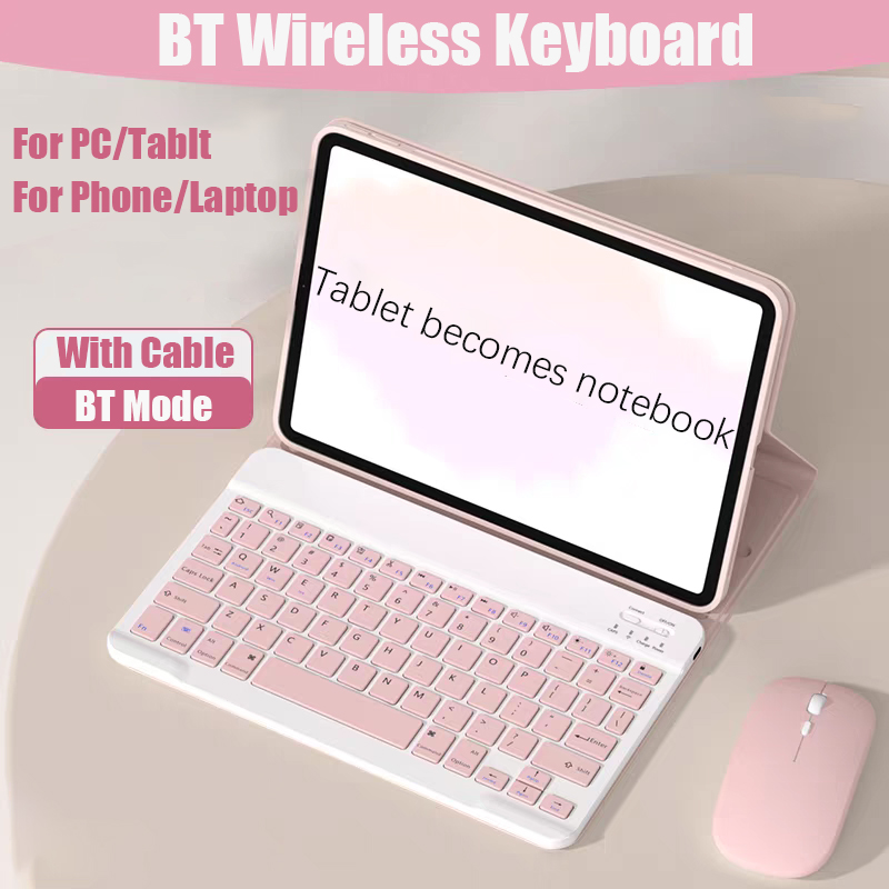 Desk Setup Ipad - Wireless Keyboard Bluetooth-compatible Keyboard For Android
