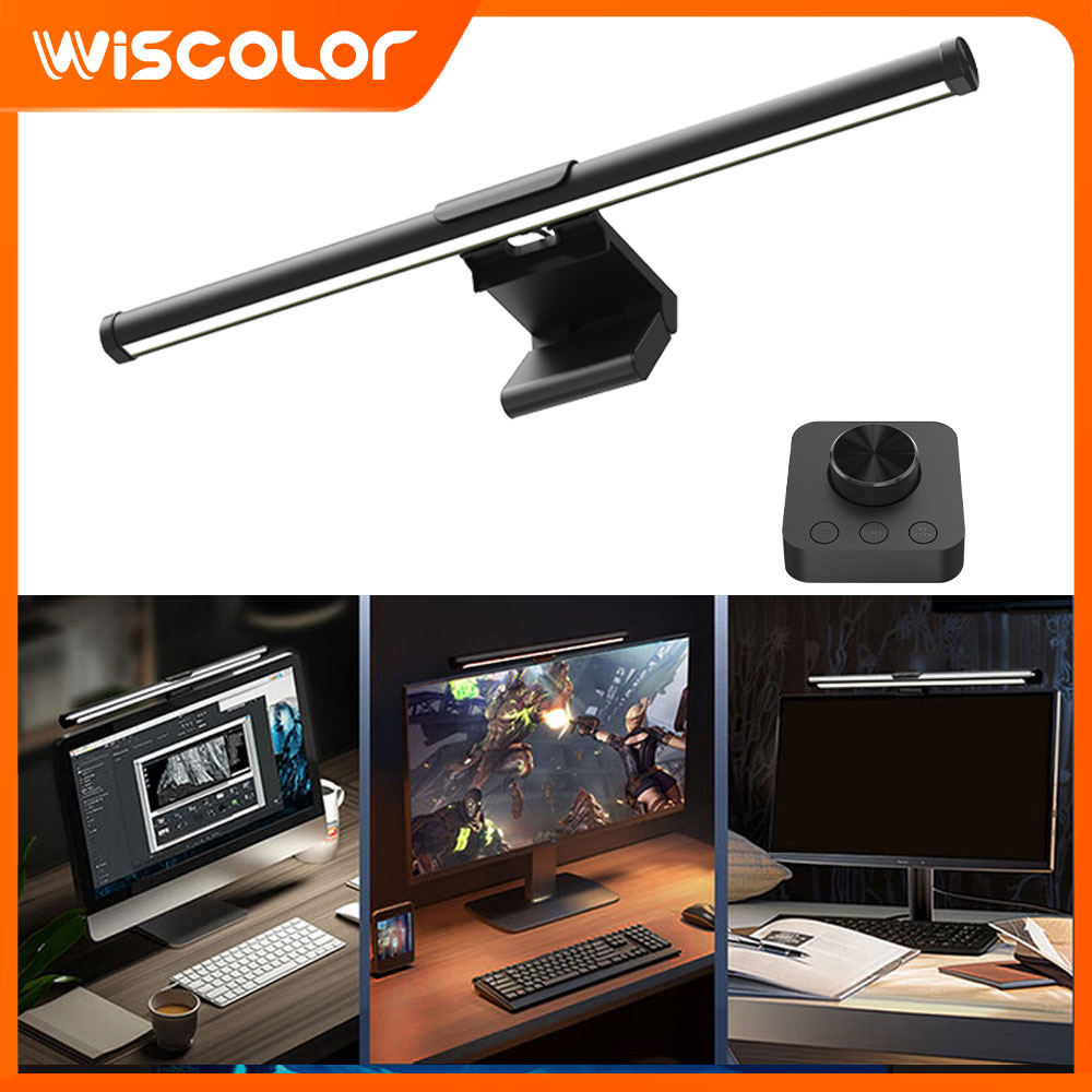 Desk Setup Bedroom - Setup Dimming Monitor Light Bar LED