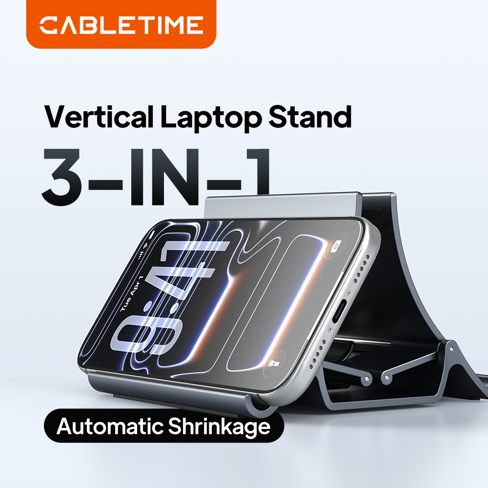 Vertical Laptop Stand - CABLETIME Vertical Laptop Stand for MacBook