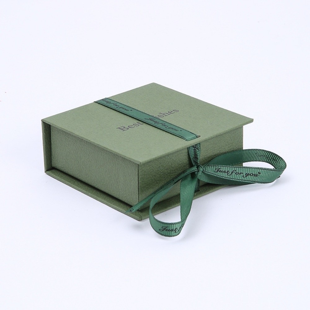 Ring Binder Box - Portable Paper Bowknot Ribbon Jewelry Box