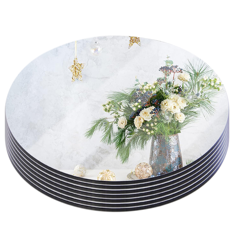 20cm Round Mirror Glass Tray   - đánh giá và giá Desk Setup Background