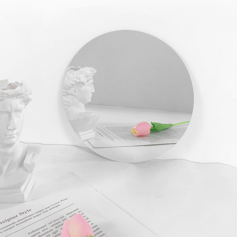 20cm Round Mirror Glass Tray   - đánh giá và giá Desk Setup Background
