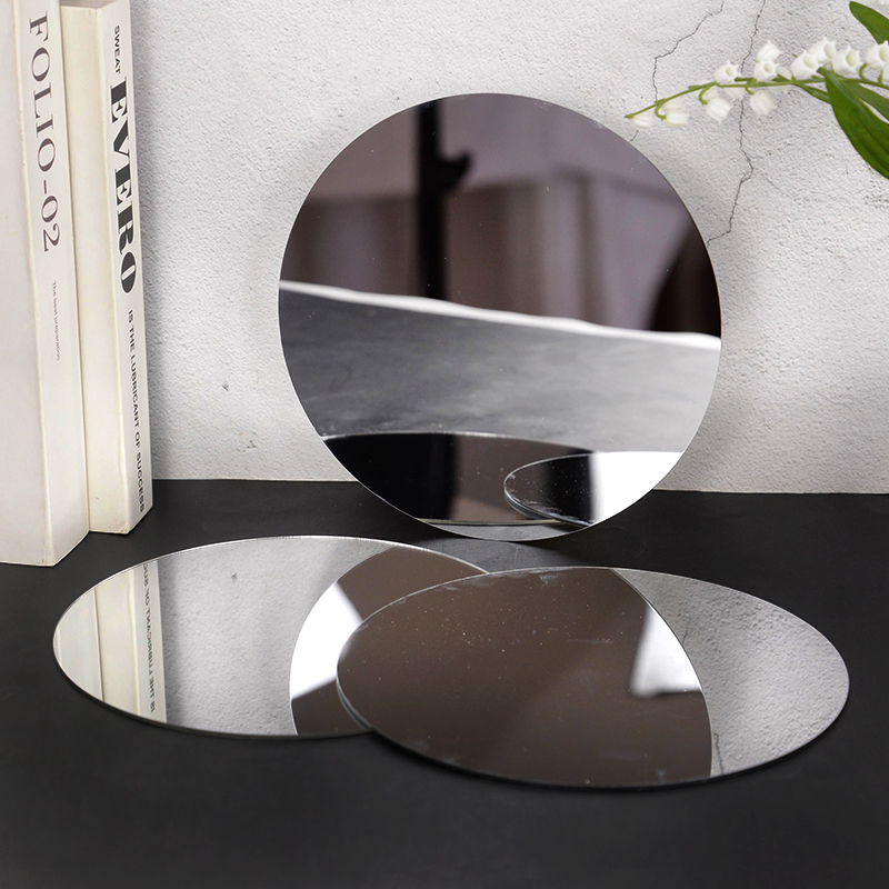 20cm Round Mirror Glass Tray   - đánh giá và giá Desk Setup Background