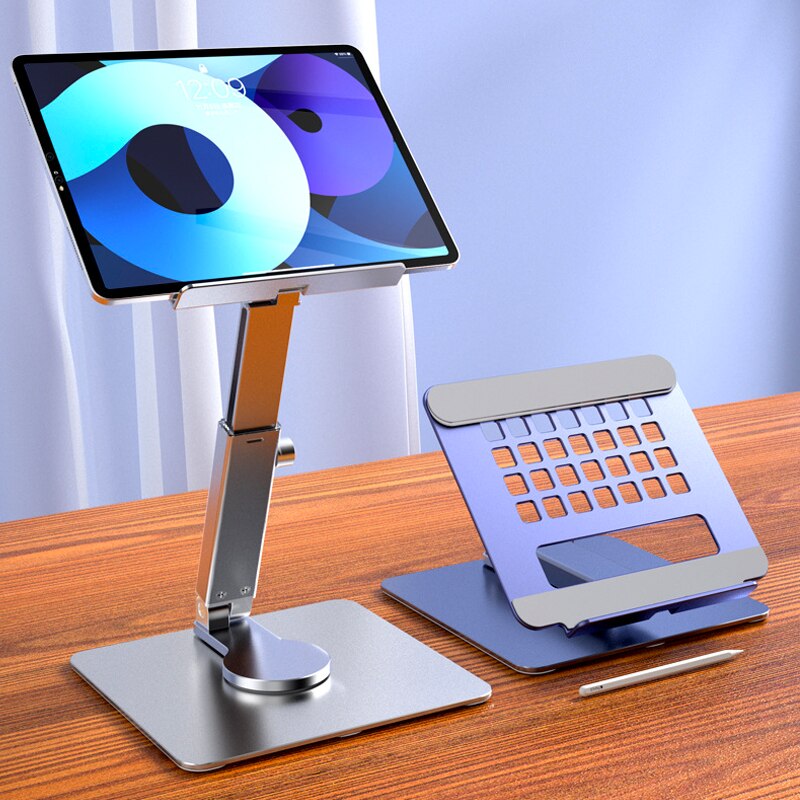 Aluminum Tablet Stand 360°Rota - đánh giá và giá Desk Setup Ipad