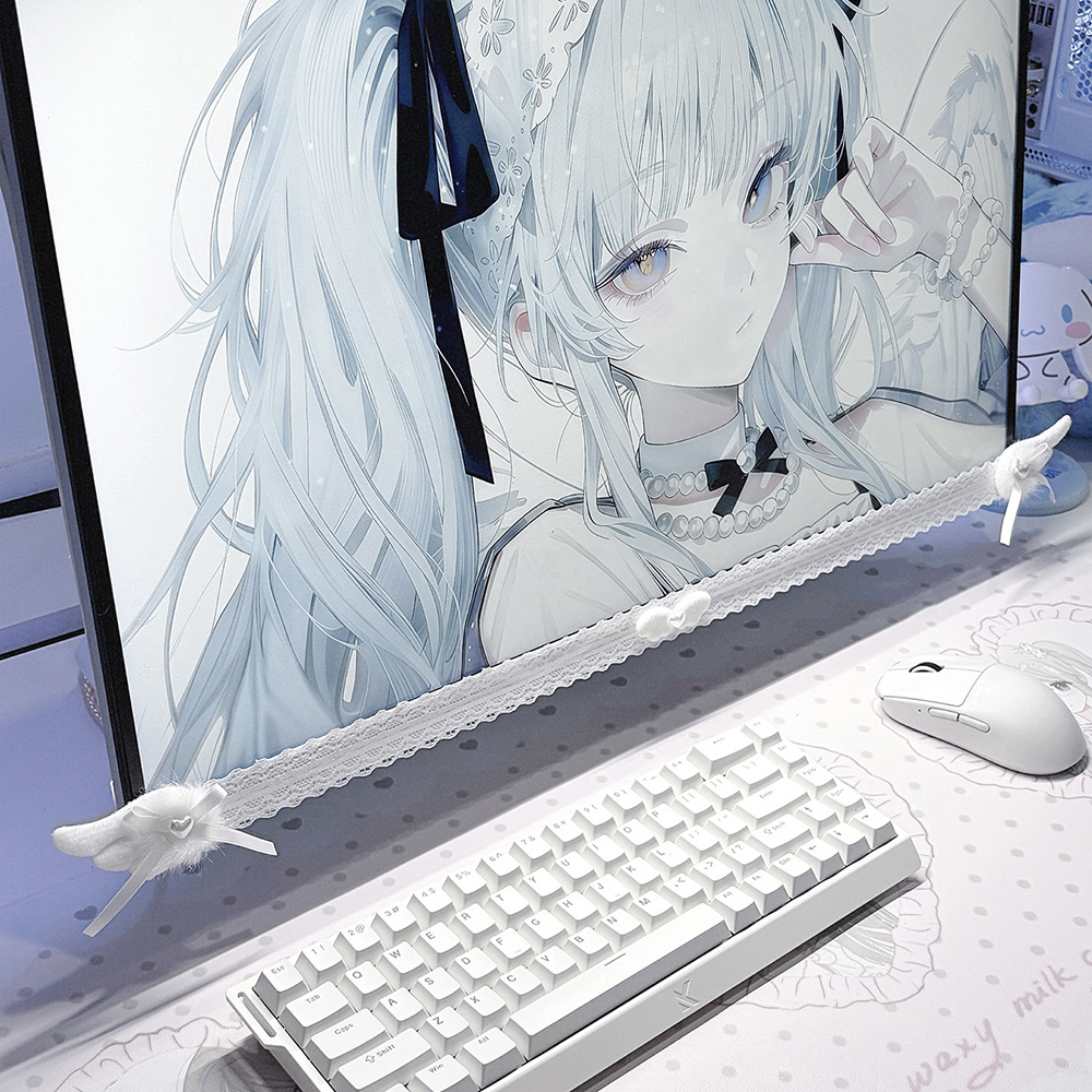 New Screen Decor White Lace Mo - đánh giá và giá Desk Setup Home Office