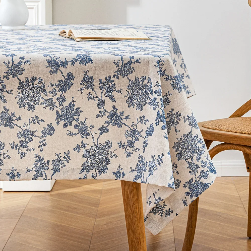 Ins Floral Tablecloths Retro C - đánh giá và giá Desk Setup Background