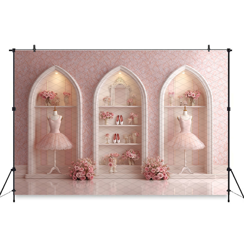 Mocsicka Pink Ballerina Photog - đánh giá và giá Desk Setup Background