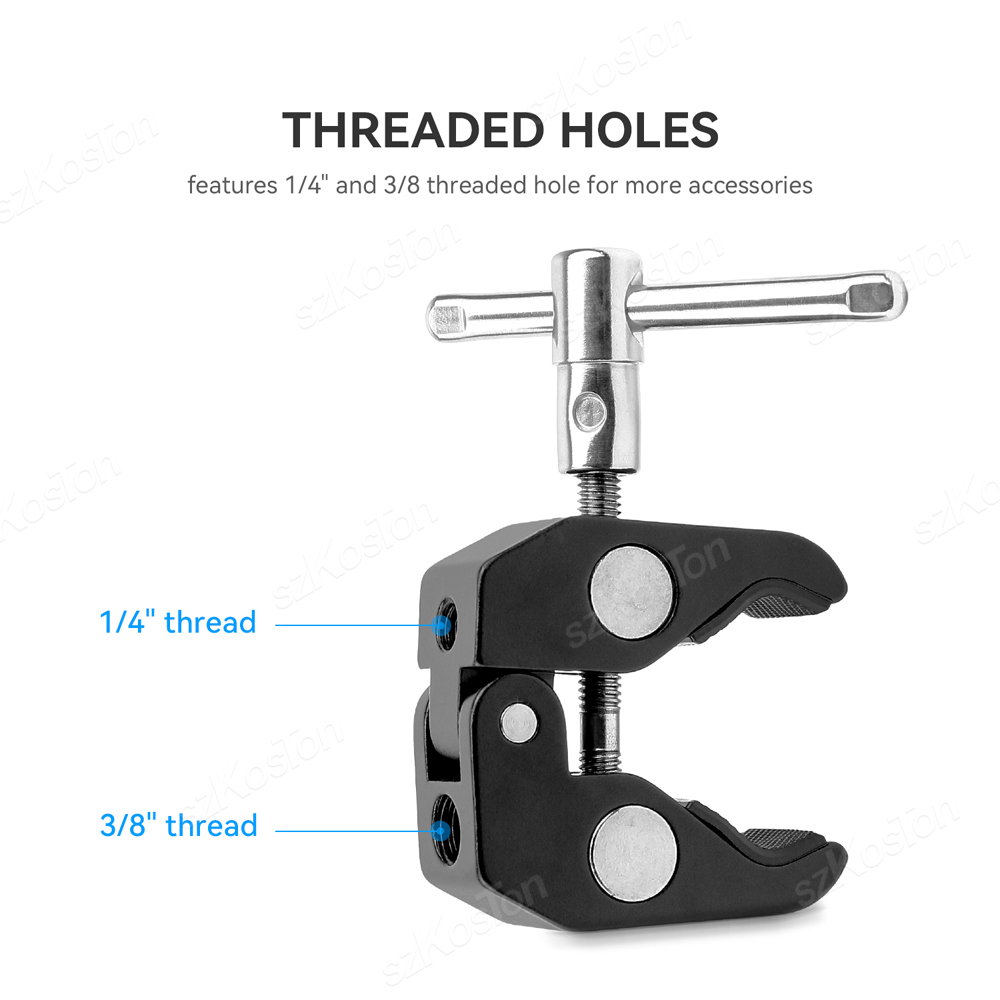Camera Metal Super Clamp 360°  - đánh giá và giá Monitor Arm Clamp
