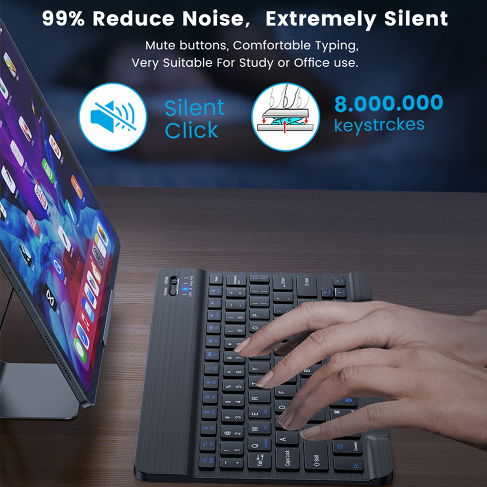 New 2025 Bluetooth Wireless Ke - đánh giá và giá Desk Setup Ipad