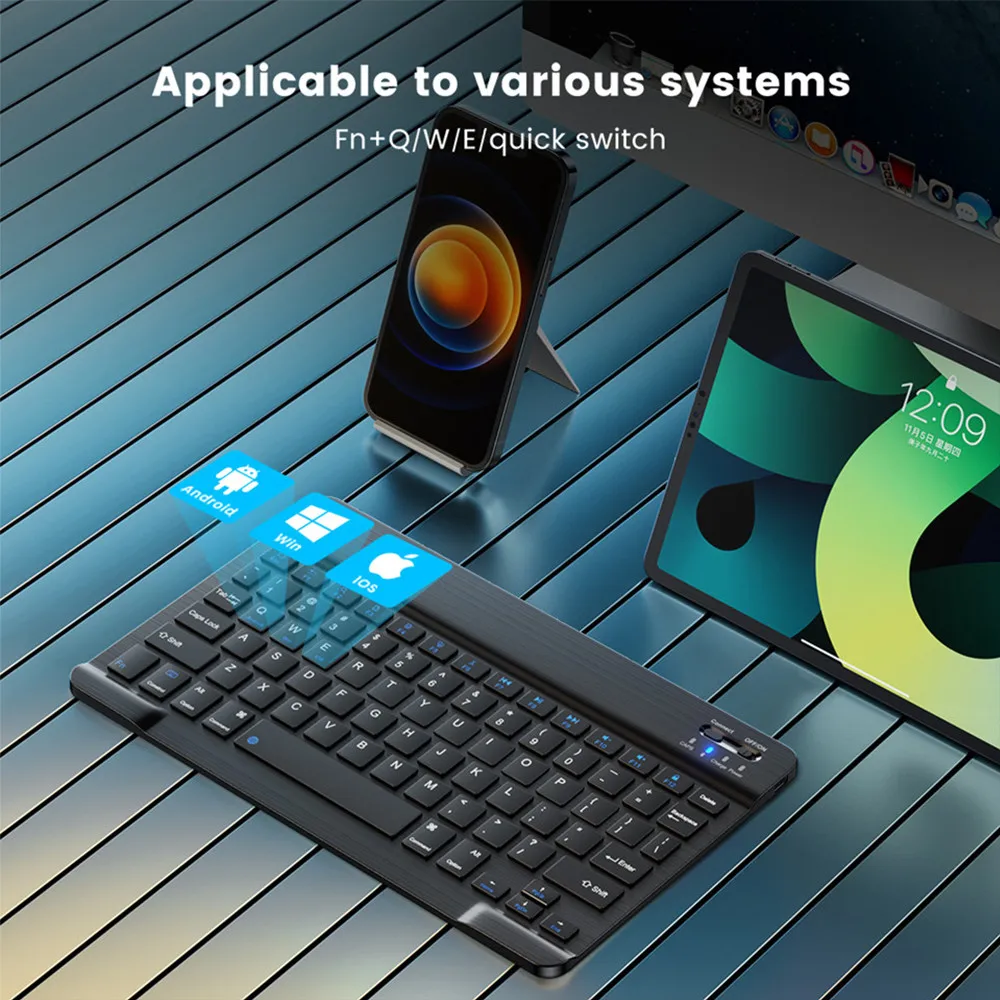 New 2025 Bluetooth Wireless Ke - đánh giá và giá Desk Setup Ipad
