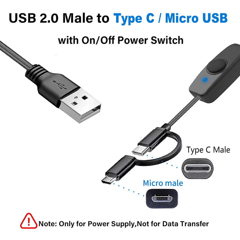 2 in 1 Type C / Micro USB Char - đánh giá và giá Desk Setup Led Strip