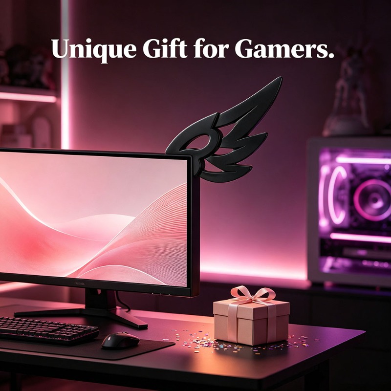 Kawaii 3D Wing Decor for Compu - đánh giá và giá Desk Setup Tech