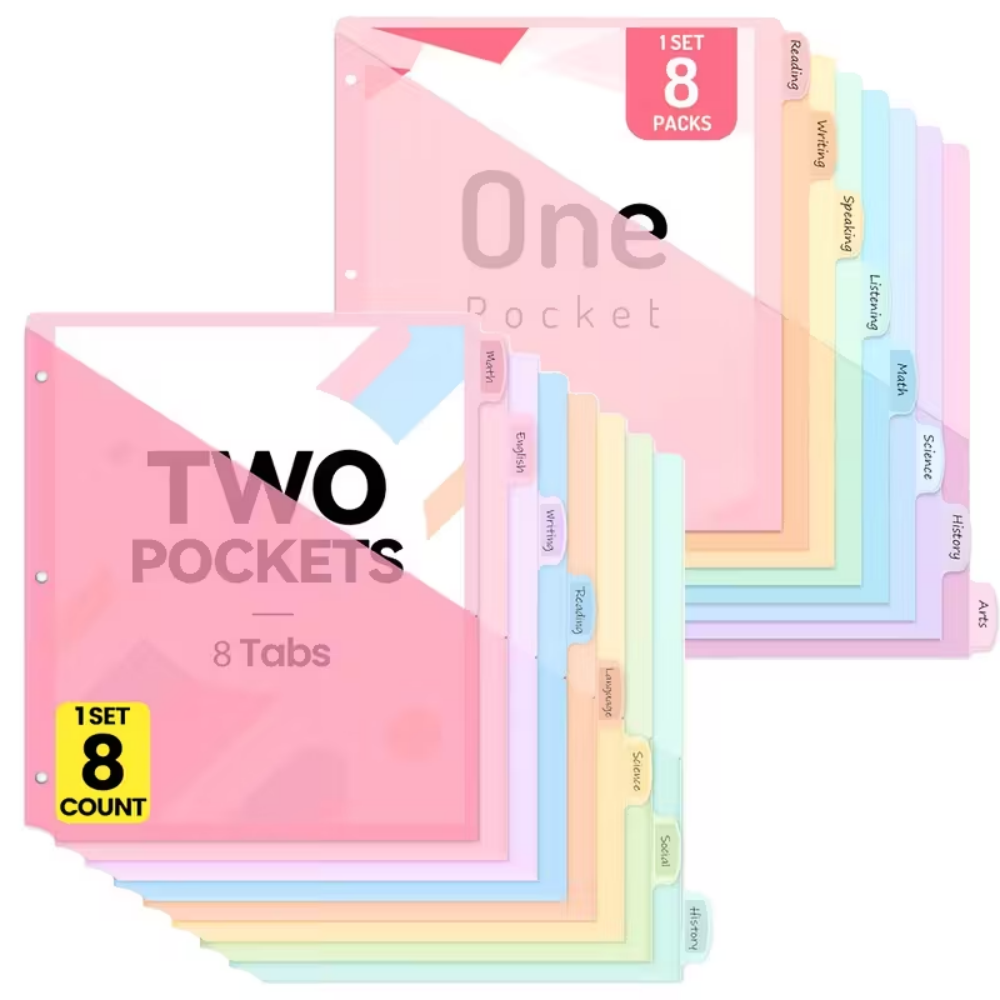 8pcs Dividers For 3 Ring Binde - đánh giá và giá Ring Binder Box