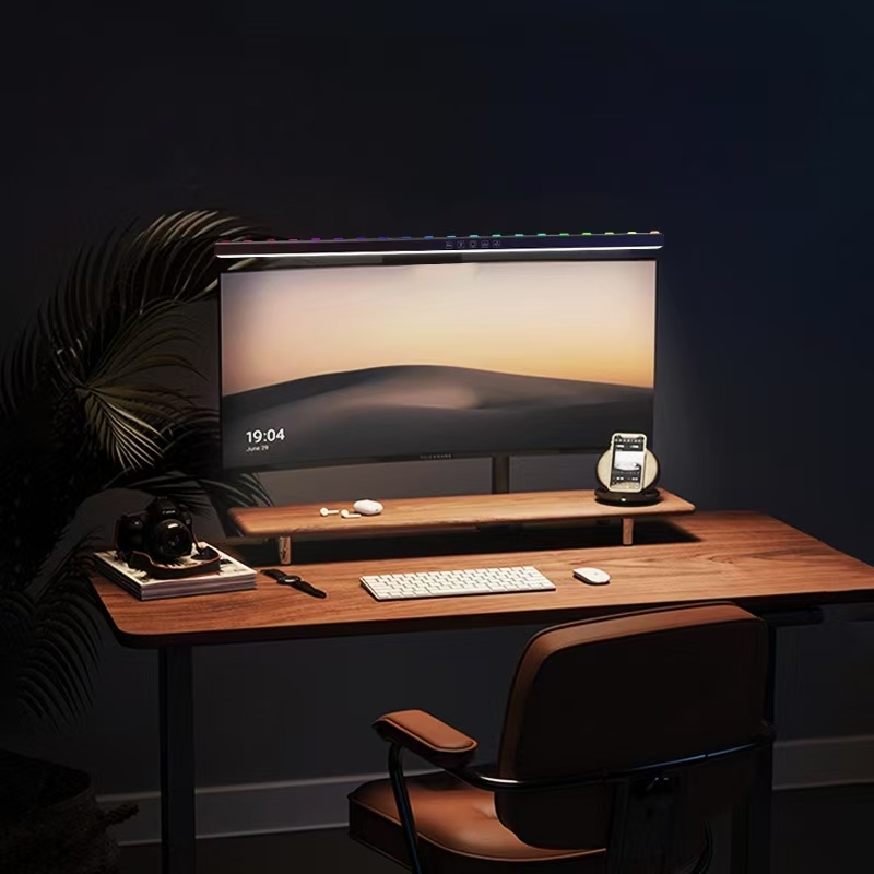 LED Monitor Light Hanging Desk - đánh giá và giá Desk Setup Bedroom