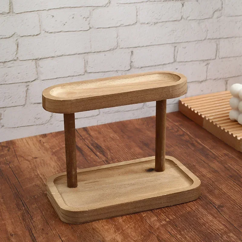 Hot Wooden Storage Shelf 2-Tie - đánh giá và giá Desk Setup Productivity