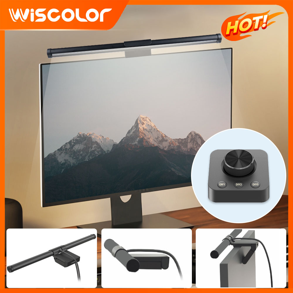 RGB Light Bar Monitor Setup De - đánh giá và giá Desk Setup Office