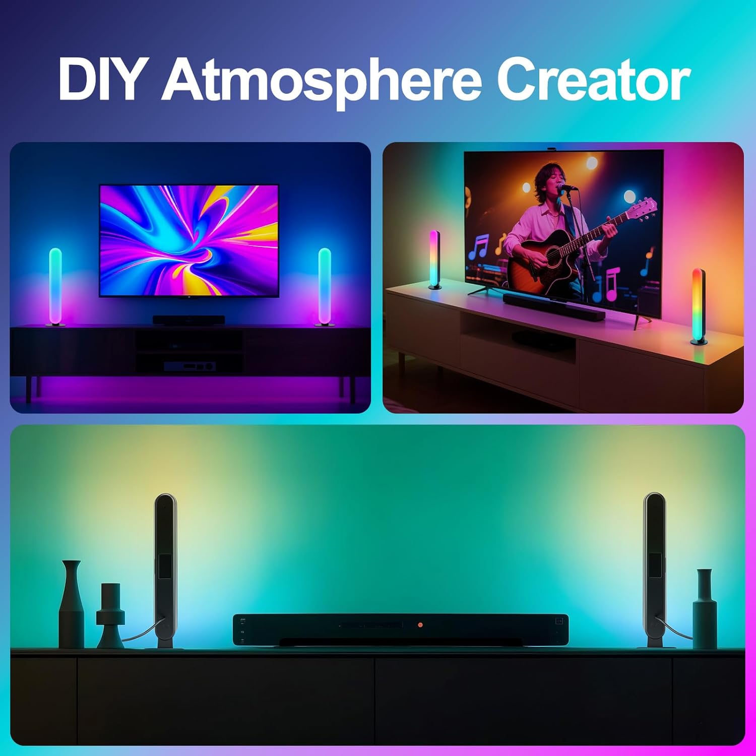 Plastic RGB LED Light Bar Musi - đánh giá và giá Ambient Light Bar Usb