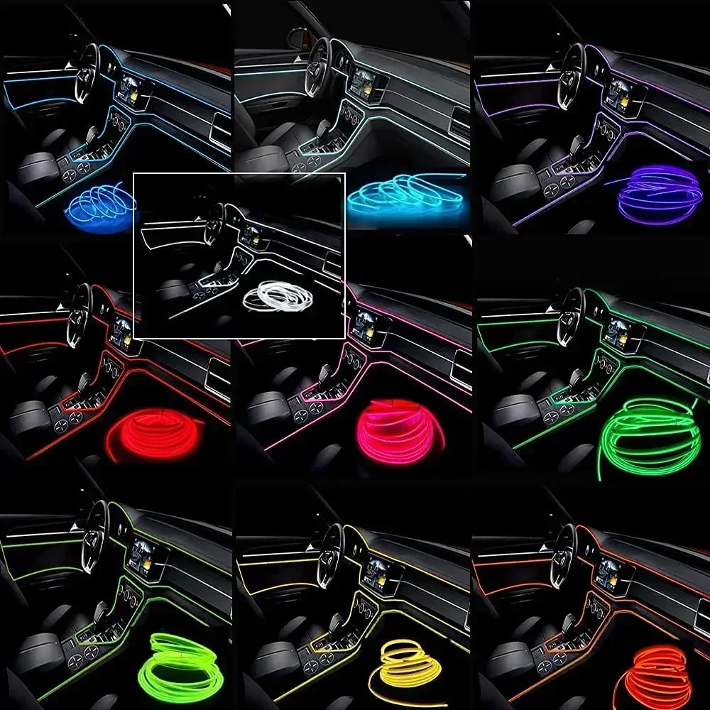 1/3/5M Car Interior Light Deco - đánh giá và giá Ambient Light Bar Usb