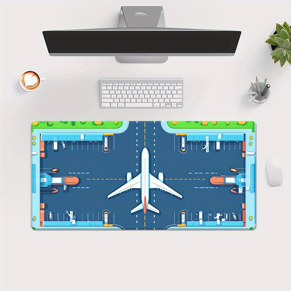 Airplane Runway Mouse Pad Larg - đánh giá và giá Desk Setup Office