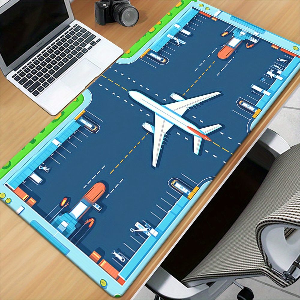 Airplane Runway Mouse Pad Larg - đánh giá và giá Desk Setup Office