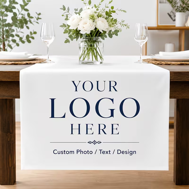 Custom Table Banner Wedding Bi - đánh giá và giá Desk Setup Background