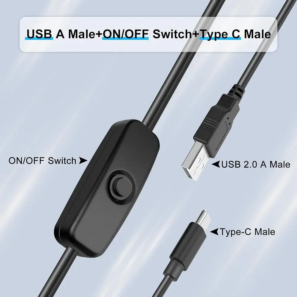 USB Type C Cable with on Off S - đánh giá và giá Desk Setup Led Strip