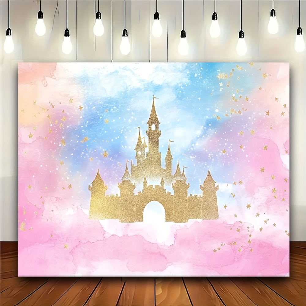 1 Princess Castle Watercolor p - đánh giá và giá Desk Setup Background