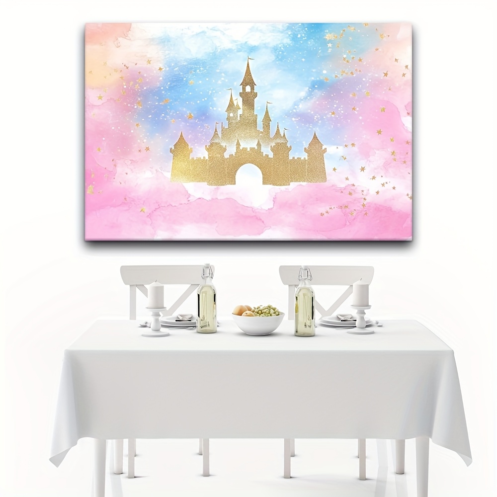 1 Princess Castle Watercolor p - đánh giá và giá Desk Setup Background
