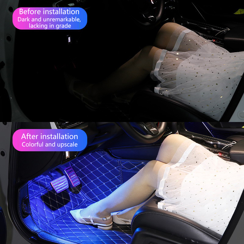 48 LED RGB Car Foot Ambient Li - đánh giá và giá Ambient Light Bar Usb