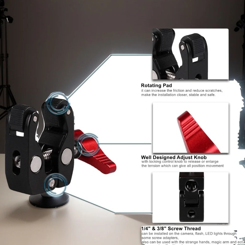 Super Clamp Camera Clamp Mount - đánh giá và giá Monitor Arm Clamp