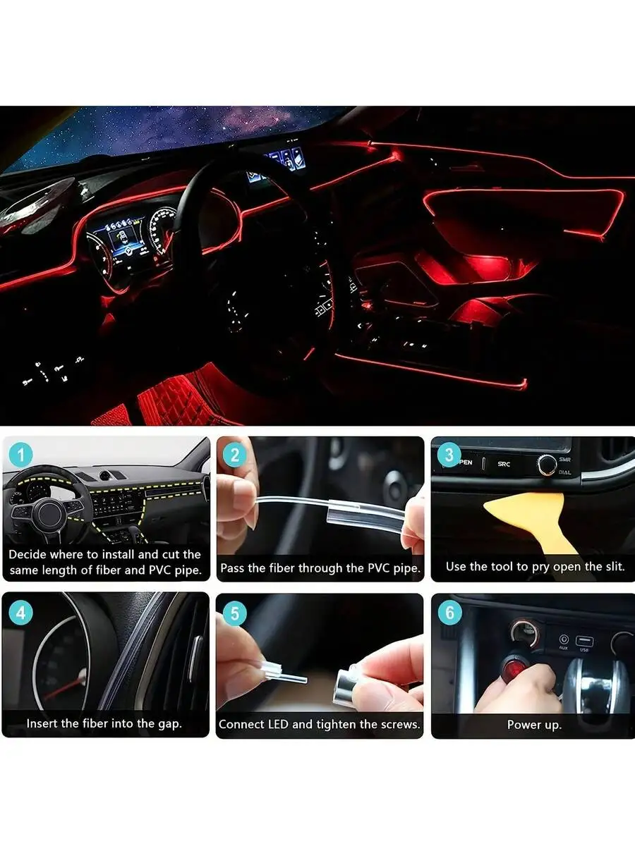 Car Interior Lights, USB Car L - đánh giá và giá Ambient Light Bar Usb