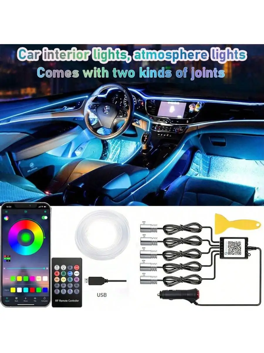 Car Interior Lights, USB Car L - đánh giá và giá Ambient Light Bar Usb