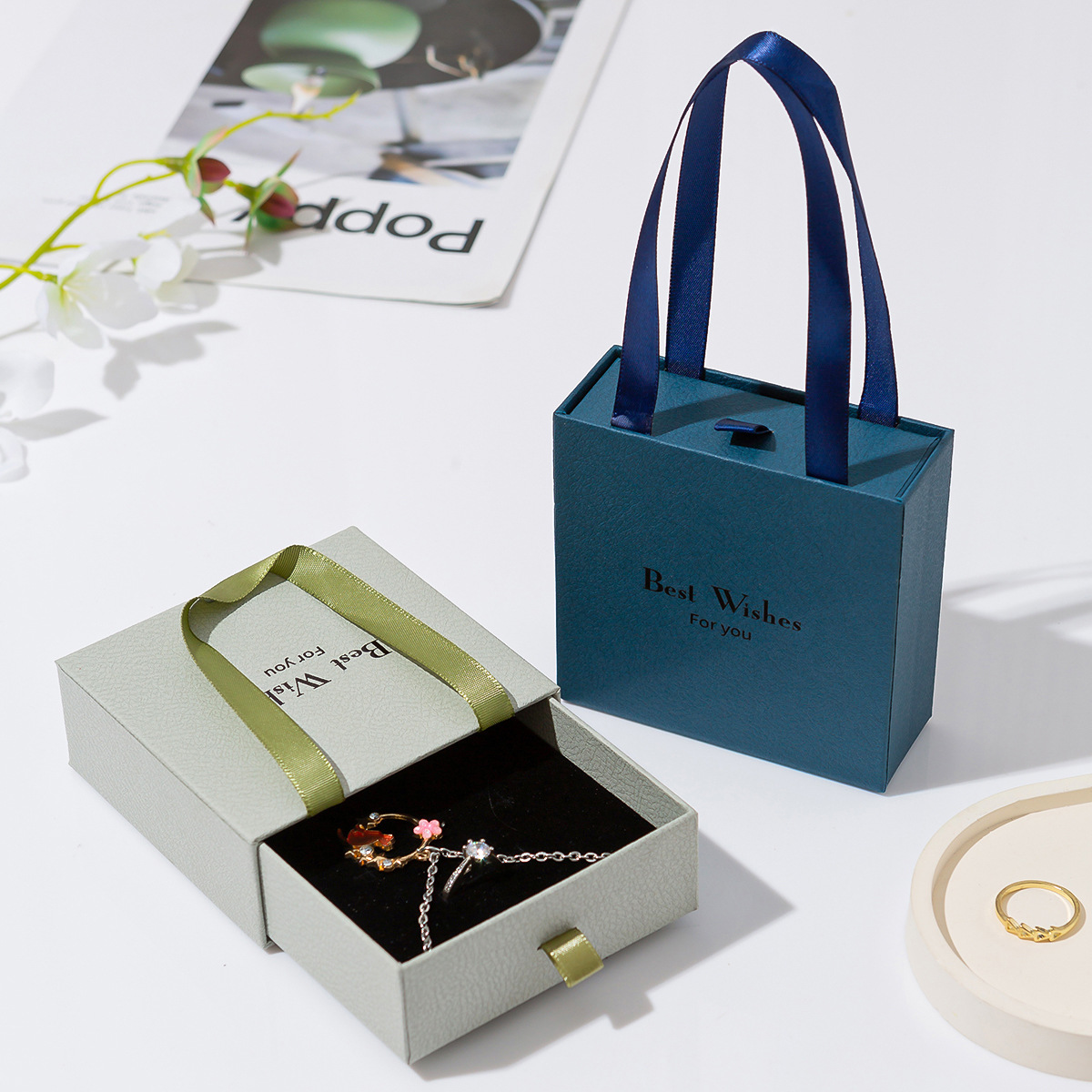 Handheld Jewelry Box Paper Pul - đánh giá và giá Ring Binder Box