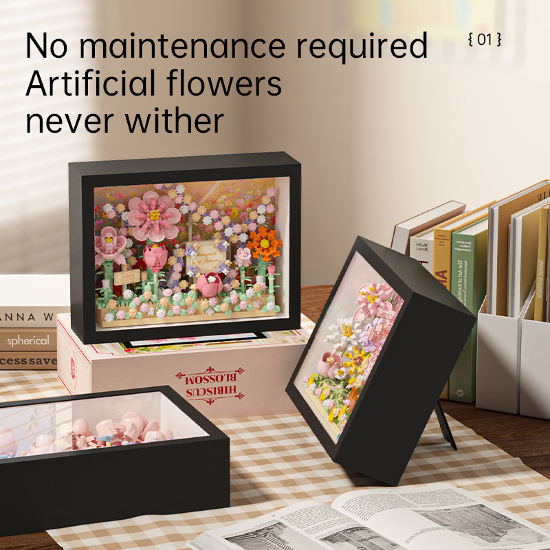 MOC Creative Flower 3D Frame B - đánh giá và giá Desk Setup Background
