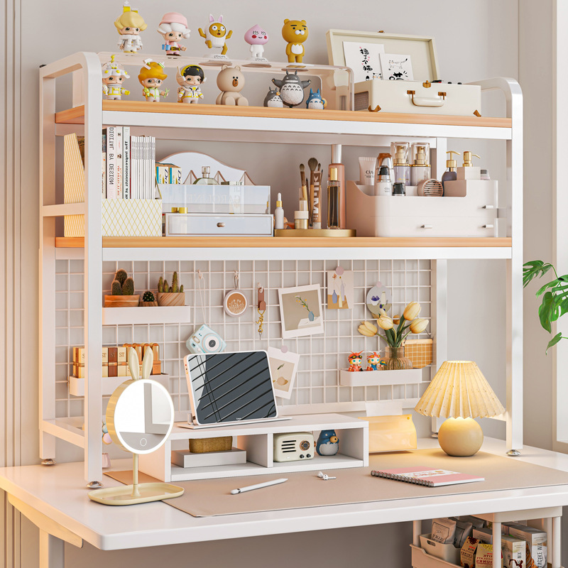 Bookshelf Bookcase With Grid D - đánh giá và giá Desk Setup Productivity