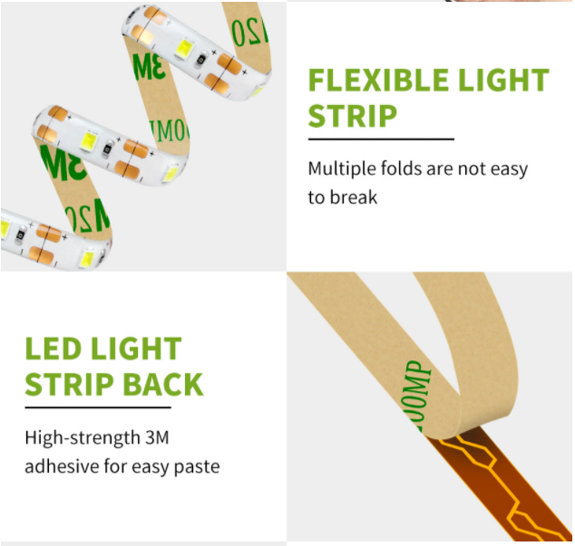 USB Dây Đèn LED Đèn 2835SMD DC - đánh giá và giá Desk Setup Background