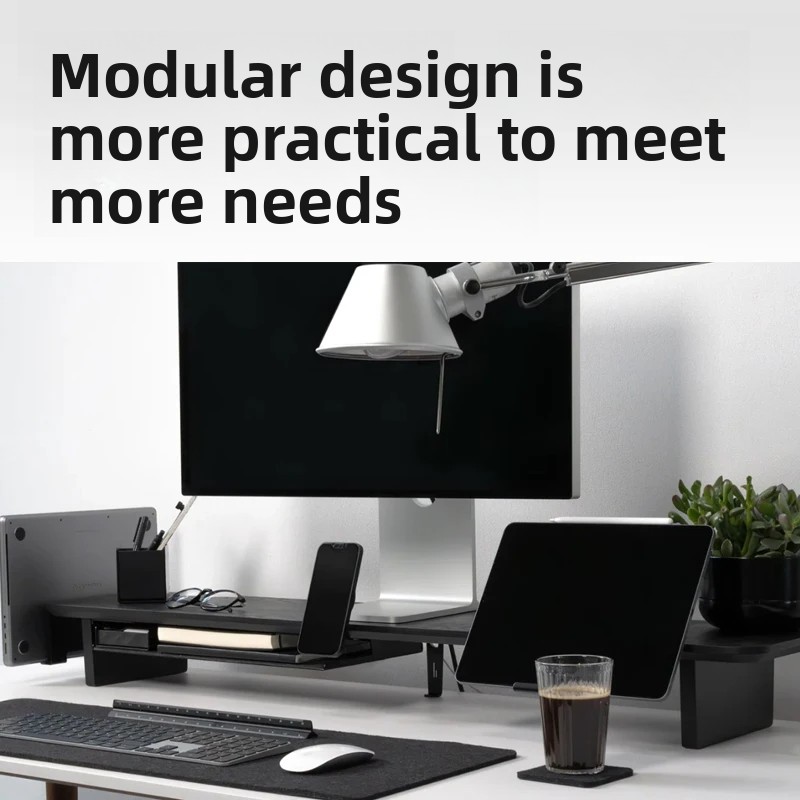 Solid Wood Monitor Riser Stand - đánh giá và giá Desk Setup Office