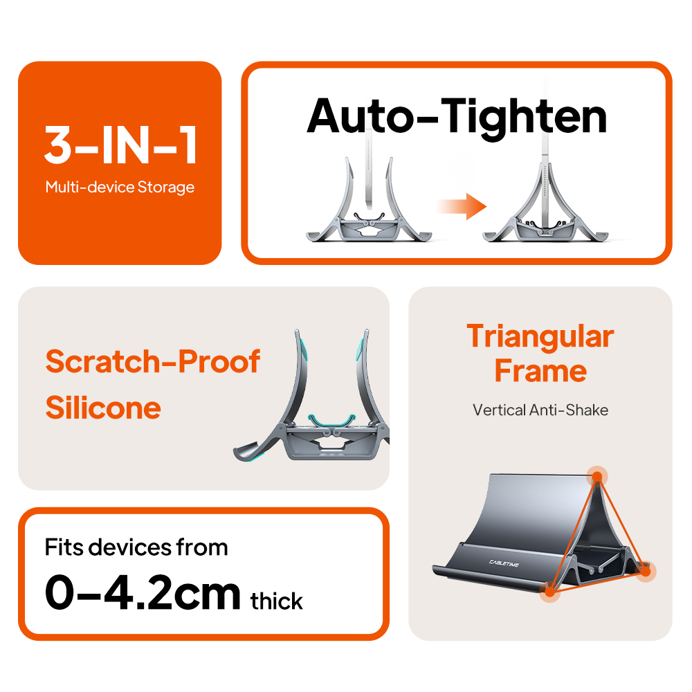 CABLETIME Vertical Laptop Stan - đánh giá và giá Vertical Laptop Stand
