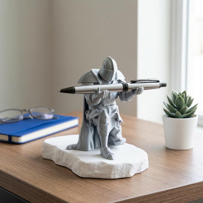 Knight Pen Holder Unique Desk  - đánh giá và giá Desk Setup Home Office