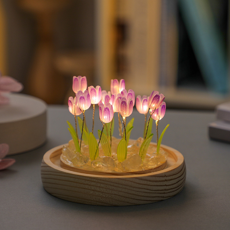 Handmade Tulip Night Lght Hand - đánh giá và giá Desk Setup Light