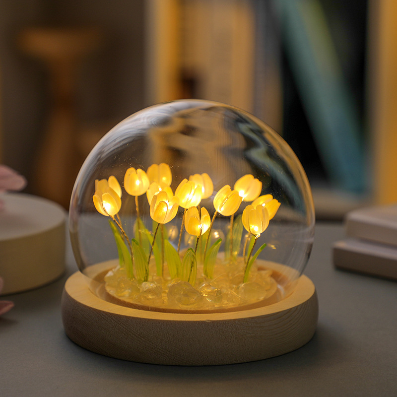 Handmade Tulip Night Lght Hand - đánh giá và giá Desk Setup Light