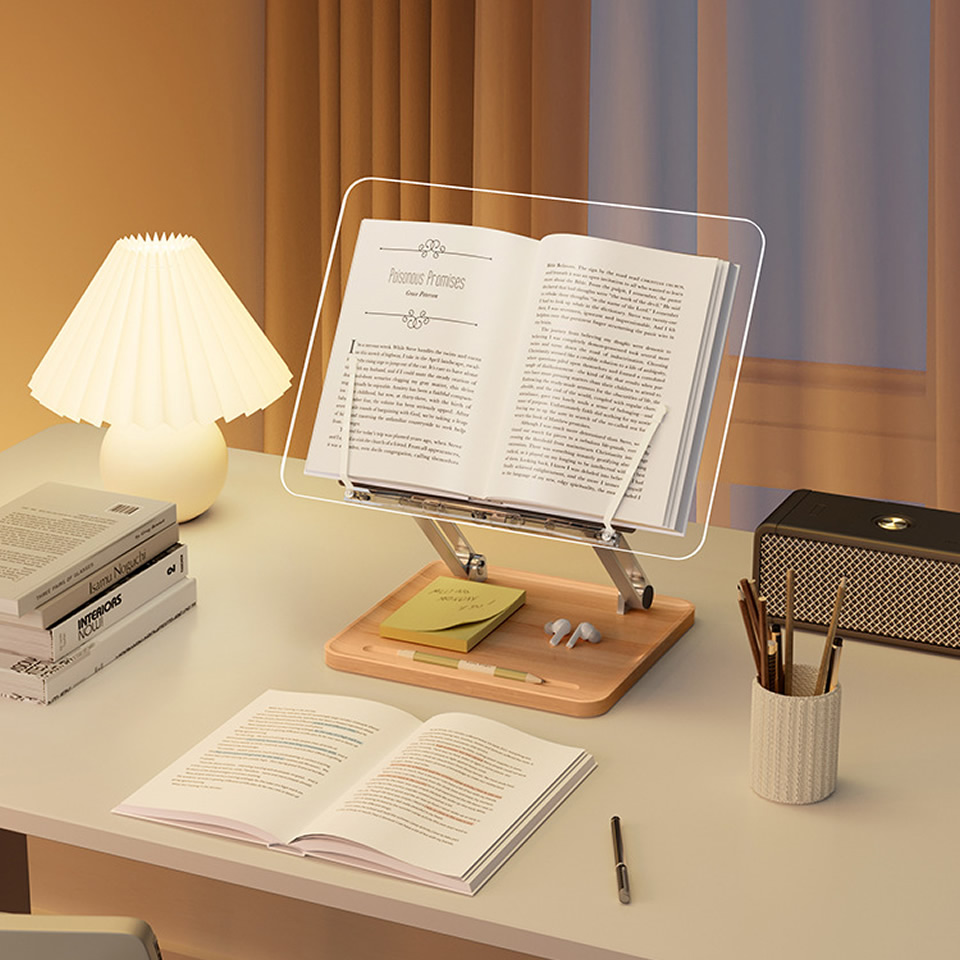 Wooden Reading Stand with Ligh - đánh giá và giá Desk Setup Light
