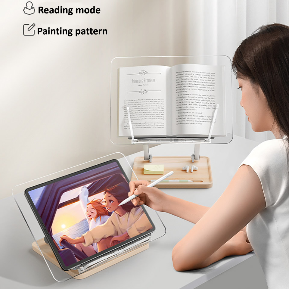Wooden Reading Stand with Ligh - đánh giá và giá Desk Setup Light