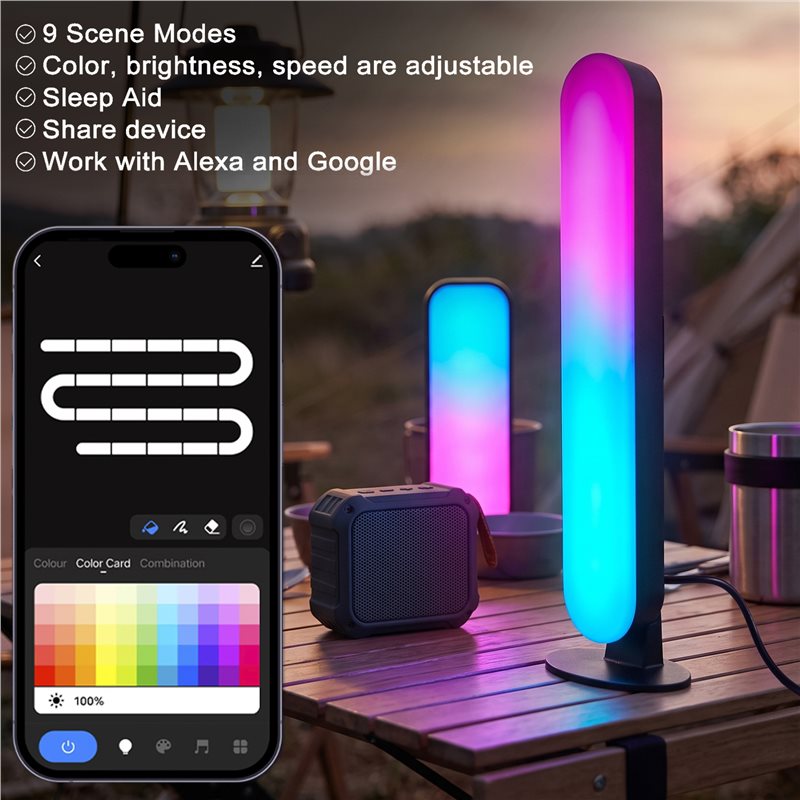 AB46-RGB Pickup Light Ambient  - đánh giá và giá Ambient Light Bar Usb