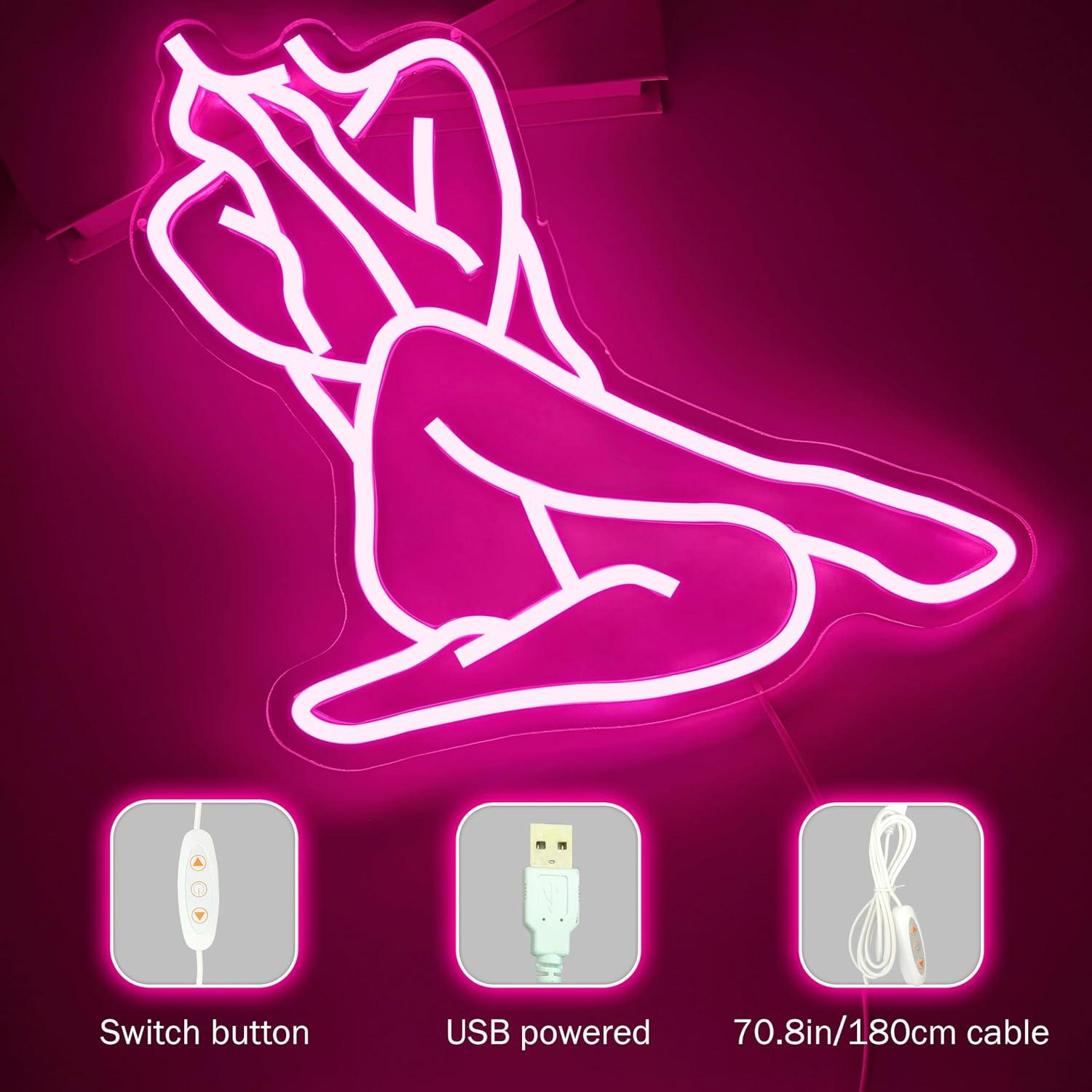 Lady Neon Sign USB Dimmable LE - đánh giá và giá Ambient Light Bar Usb