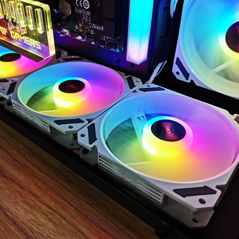 ARGB 120mm Case Fan 5V 3PIN Mo - đánh giá và giá Desk Setup Light