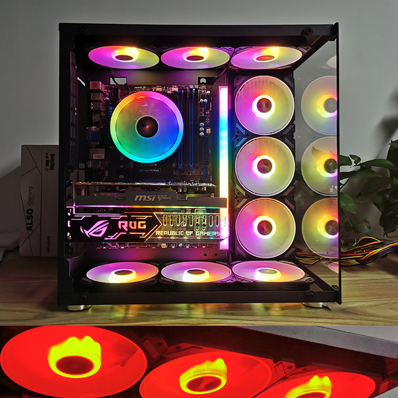 ARGB 120mm Case Fan 5V 3PIN Mo - đánh giá và giá Desk Setup Light