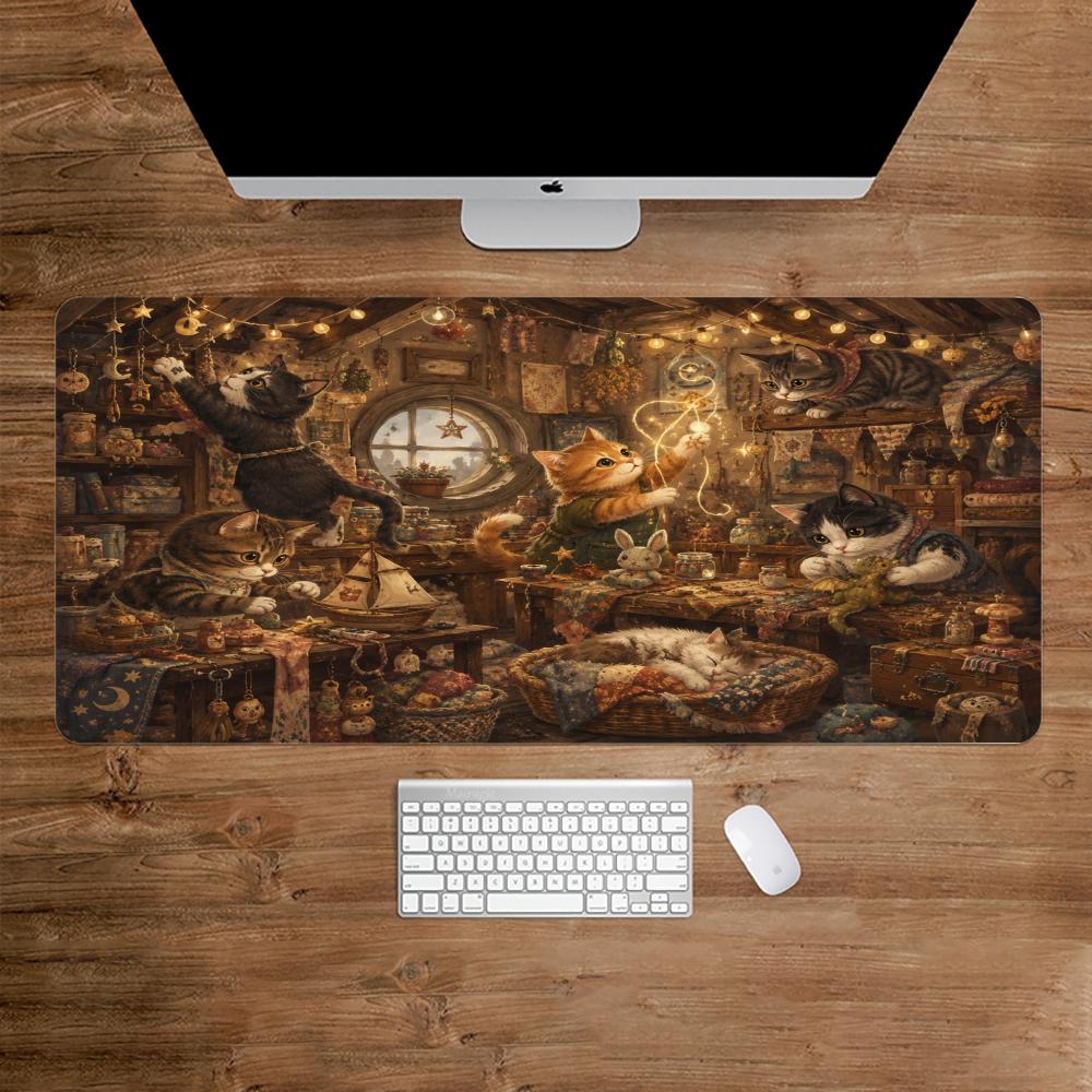 Cats Mouse Pad Anti-slip Desk  - đánh giá và giá Desk Setup Bedroom