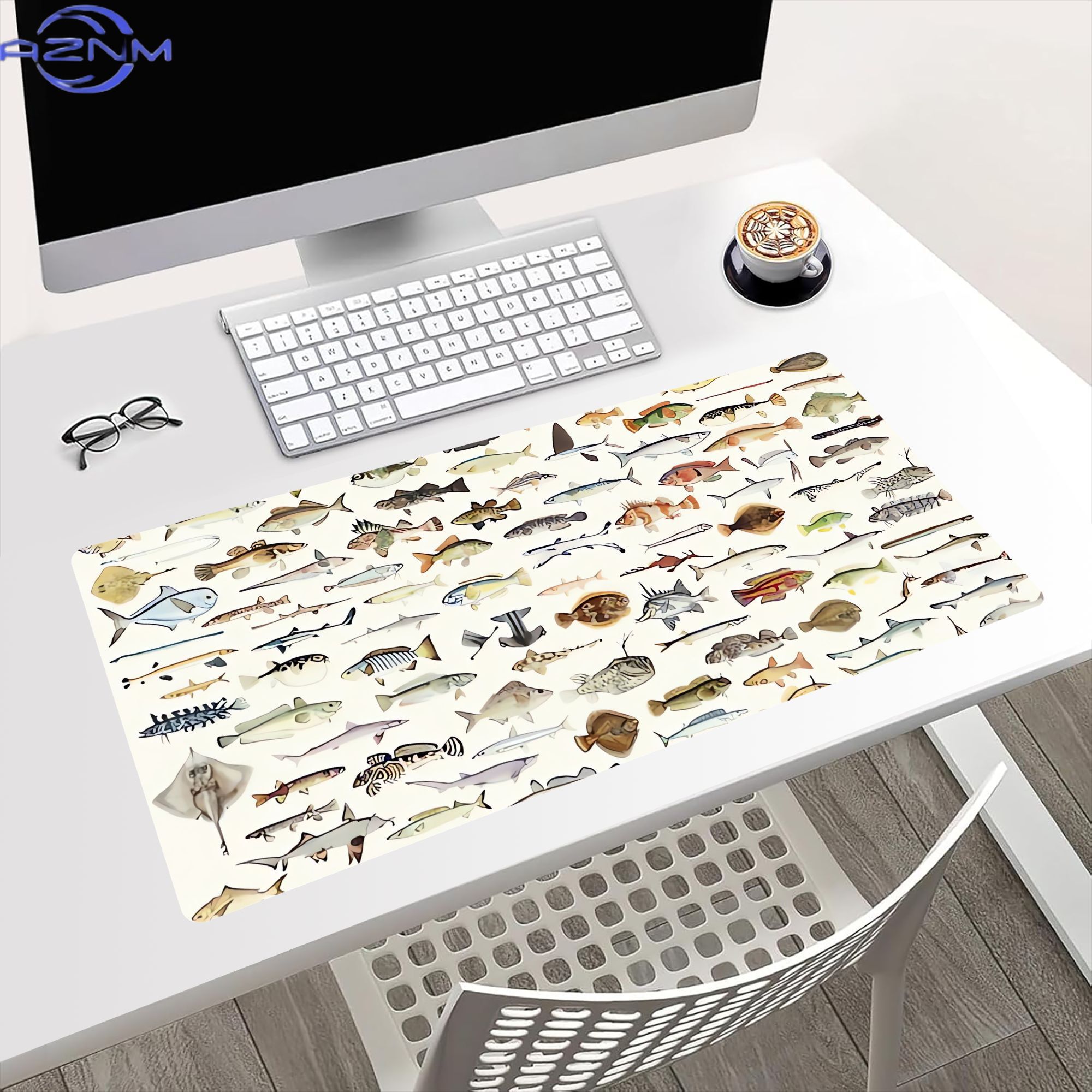 Fish Desk Mat for Mood Lightin - đánh giá và giá Desk Setup Bedroom