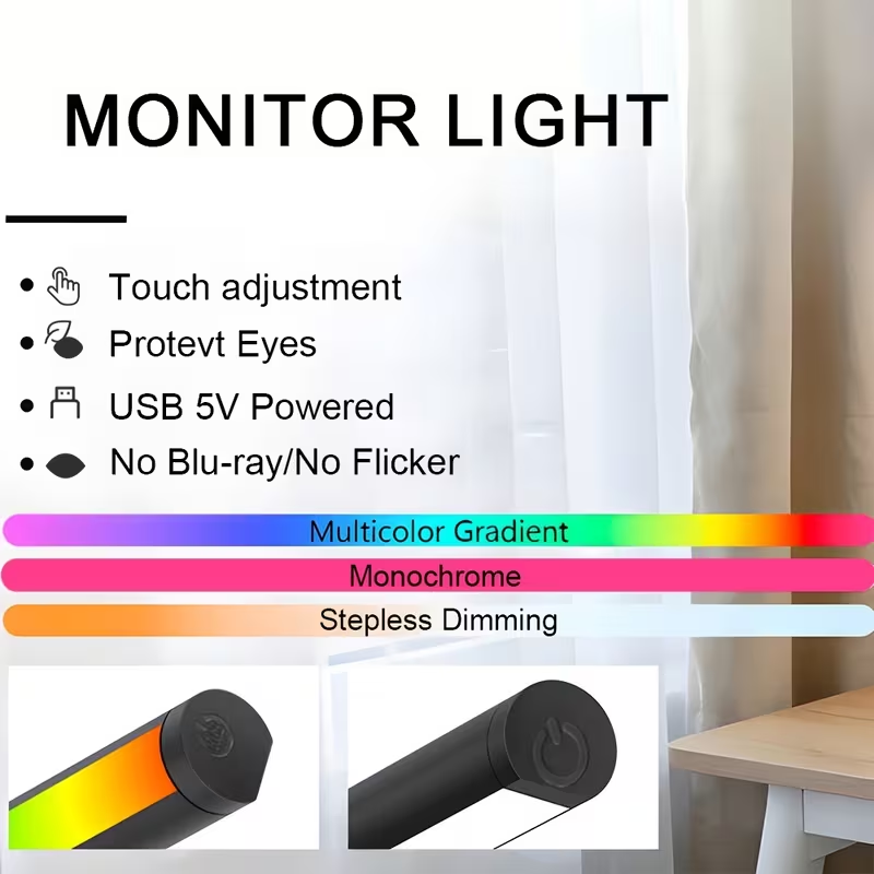Led Monitor Light Bar Computer - đánh giá và giá Desk Setup Light